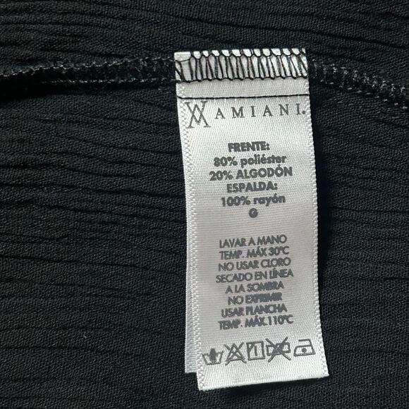 Black Pleated Asymmetrical Shawl Lace Trim Size L Floral Off The Shoulder - Picture 2 of 8